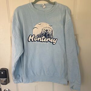 Monterey California Light Blue Crew Neck